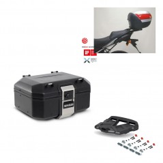 SHAD Baul trasero + parrilla soporte montaje TR37 TERRA BLACK EDITION KIT-449116