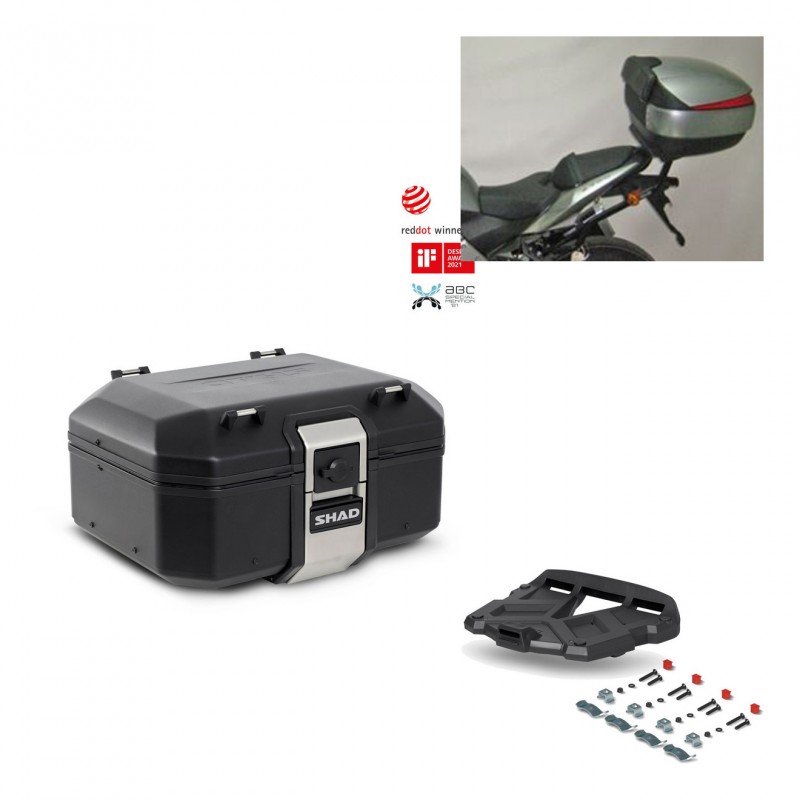 SHAD Rear trunk + grill mounting bracket TR37 TERRA BLACK EDITION KIT-449124