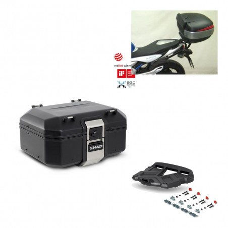 SHAD Rear trunk + grill mounting bracket TR37 TERRA BLACK EDITION KIT-449146