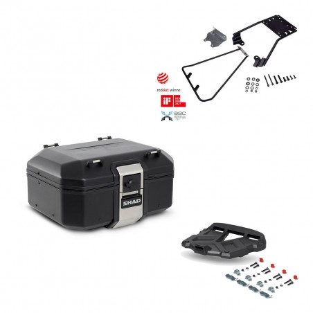 SHAD Rear trunk + grill mounting bracket TR37 TERRA BLACK EDITION KIT-449150