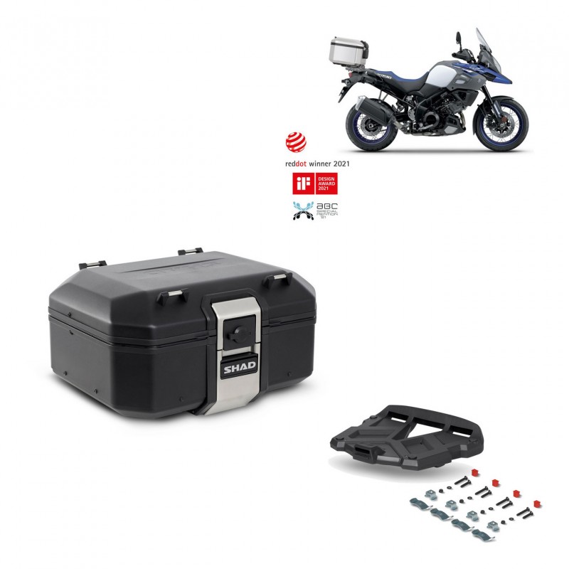 SHAD Rear trunk + grill mounting bracket TR37 TERRA BLACK EDITION KIT-449158