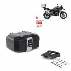 SHAD Baul trasero + parrilla soporte montaje TR37 TERRA BLACK EDITION KIT-449170