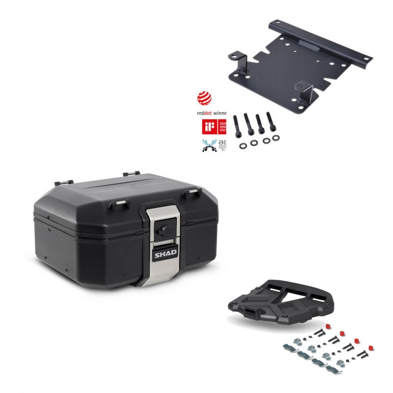 SHAD Rear trunk + grill mounting bracket TR37 TERRA BLACK EDITION KIT-449174