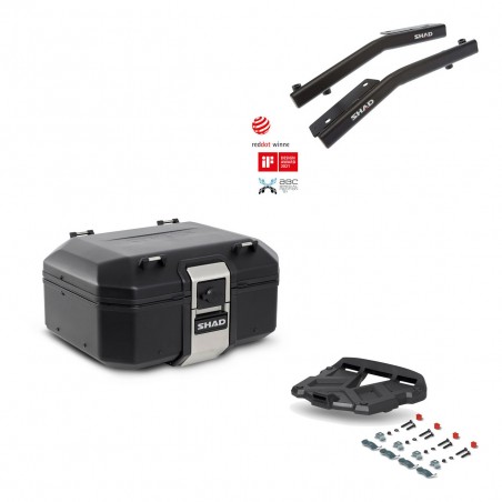 SHAD Rear trunk + grill mounting bracket TR37 TERRA BLACK EDITION KIT-449178