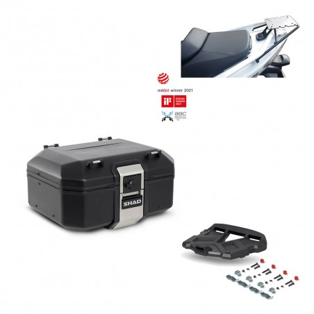 SHAD Rear trunk + grill mounting bracket TR37 TERRA BLACK EDITION KIT-449198