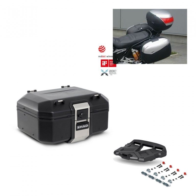 SHAD Rear trunk + grill mounting bracket TR37 TERRA BLACK EDITION KIT-449200