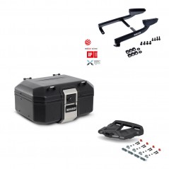 SHAD Baul trasero + parrilla soporte montaje TR37 TERRA BLACK EDITION KIT-449204