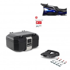 SHAD Baul trasero + parrilla soporte montaje TR37 TERRA BLACK EDITION KIT-449216