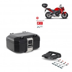 SHAD Baul trasero + parrilla soporte montaje TR37 TERRA BLACK EDITION KIT-449220