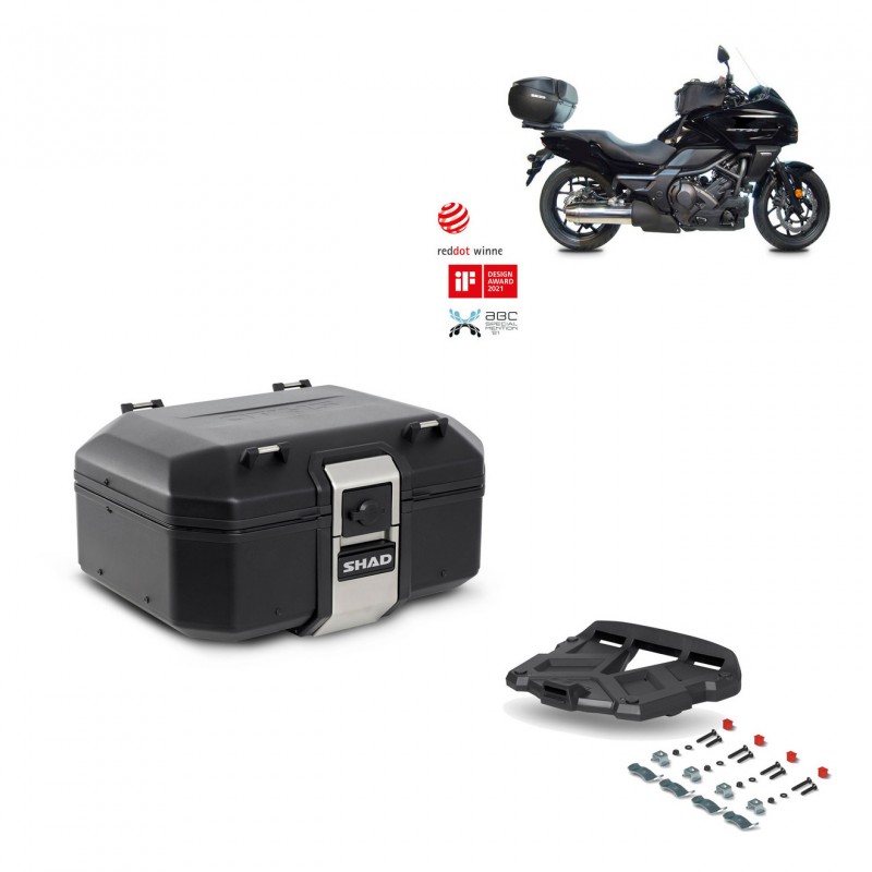 SHAD Rear trunk + grill mounting bracket TR37 TERRA BLACK EDITION KIT-449224