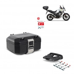 SHAD Baul trasero + parrilla soporte montaje TR37 TERRA BLACK EDITION KIT-449246