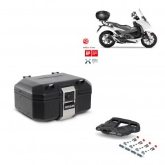 SHAD Baul trasero + parrilla soporte montaje TR37 TERRA BLACK EDITION KIT-449248