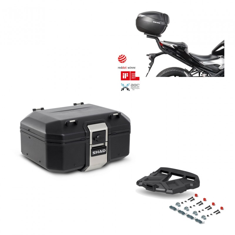 SHAD Rear trunk + grill mounting bracket TR37 TERRA BLACK EDITION KIT-449258