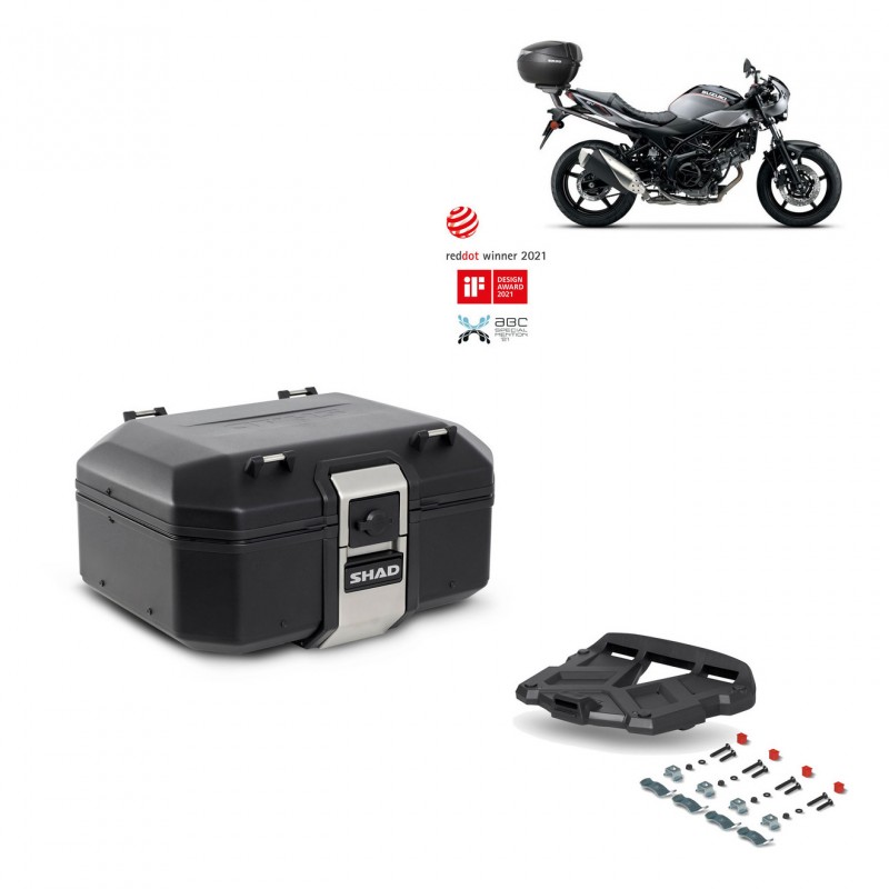 SHAD Rear trunk + grill mounting bracket TR37 TERRA BLACK EDITION KIT-449306