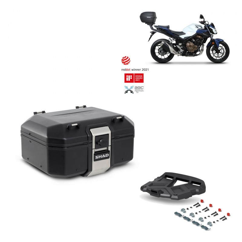 SHAD Rear trunk + grill mounting bracket TR37 TERRA BLACK EDITION KIT-449314