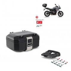 SHAD Baul trasero + parrilla soporte montaje TR37 TERRA BLACK EDITION KIT-449328