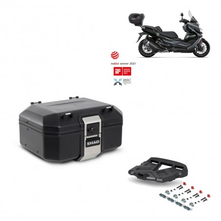 SHAD Rear trunk + grill mounting bracket TR37 TERRA BLACK EDITION KIT-449332