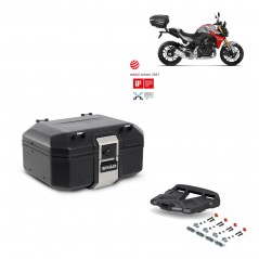 SHAD Baul trasero + parrilla soporte montaje TR37 TERRA BLACK EDITION KIT-449352