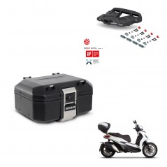 SHAD Baul trasero + soporte montaje parrilla TR37 TERRA BLACK EDITION KIT-449400