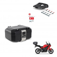 SHAD Baul trasero + soporte montaje parrilla TR37 TERRA BLACK EDITION KIT-449434