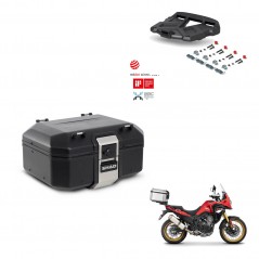 SHAD Baul trasero + soporte montaje parrilla TR37 TERRA BLACK EDITION KIT-449502