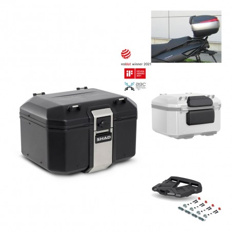 SHAD Baul trasero + parrilla soporte montaje accesorios TR48 TERRA BLACK EDITION KIT-449526
