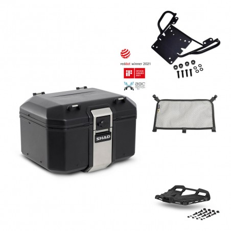 SHAD Baul trasero + parrilla soporte montaje accesorios TR48 TERRA BLACK EDITION KIT-449635