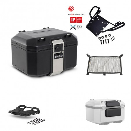 SHAD Baul trasero + parrilla soporte montaje accesorios TR48 TERRA BLACK EDITION KIT-449636