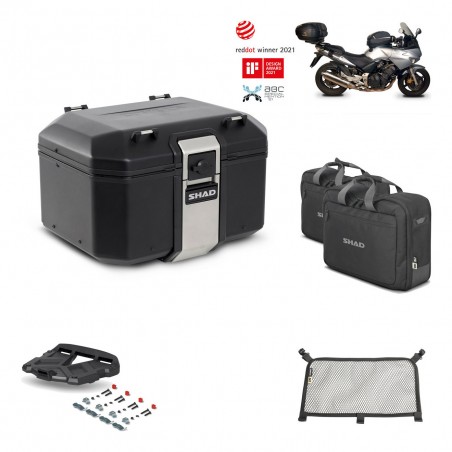 SHAD Baul trasero + parrilla soporte montaje accesorios TR48 TERRA BLACK EDITION KIT-449669