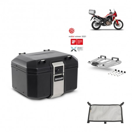 SHAD Baul trasero + parrilla soporte montaje accesorios TR48 TERRA BLACK EDITION KIT-449673