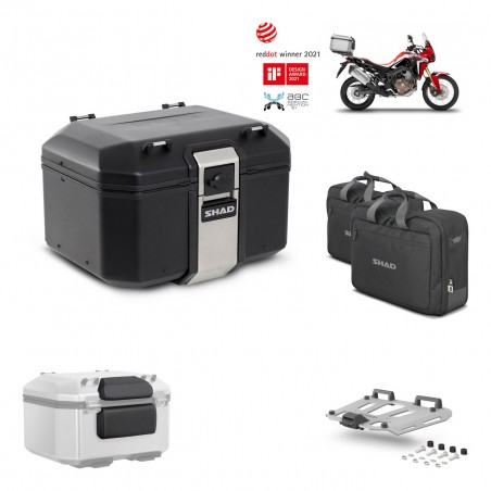 SHAD Baul trasero + parrilla soporte montaje accesorios TR48 TERRA BLACK EDITION KIT-449676