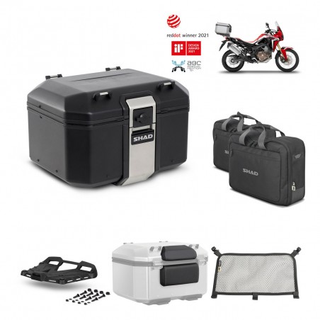 SHAD Baul trasero + parrilla soporte montaje accesorios TR48 TERRA BLACK EDITION KIT-449686