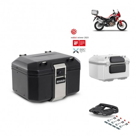 SHAD Baul trasero + parrilla soporte montaje accesorios TR48 TERRA BLACK EDITION KIT-449687