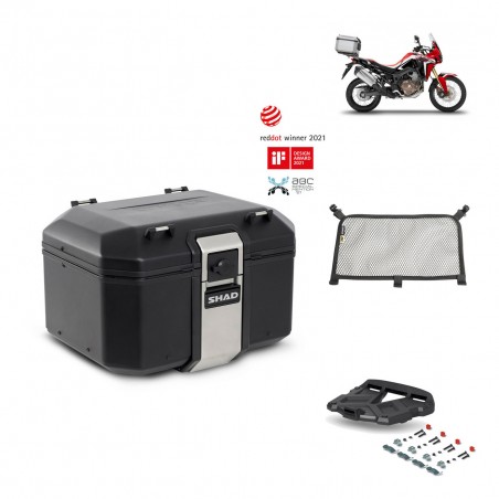 SHAD Baul trasero + parrilla soporte montaje accesorios TR48 TERRA BLACK EDITION KIT-449688