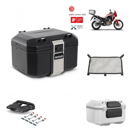 SHAD Baul trasero + parrilla soporte montaje accesorios TR48 TERRA BLACK EDITION KIT-449689