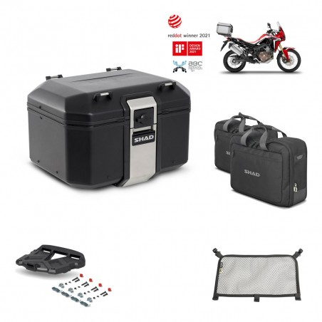 SHAD Baul trasero + parrilla soporte montaje accesorios TR48 TERRA BLACK EDITION KIT-449692
