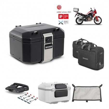 SHAD Baul trasero + parrilla soporte montaje accesorios TR48 TERRA BLACK EDITION KIT-449693