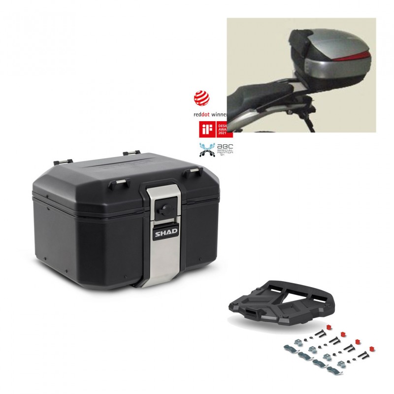 SHAD Rear trunk + grill mounting bracket TR48 TERRA BLACK EDITION KIT-449717