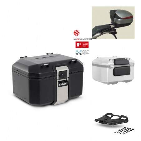 SHAD Rear trunk + grill mounting bracket accessories TR48 TERRA BLACK EDITION KIT-449726