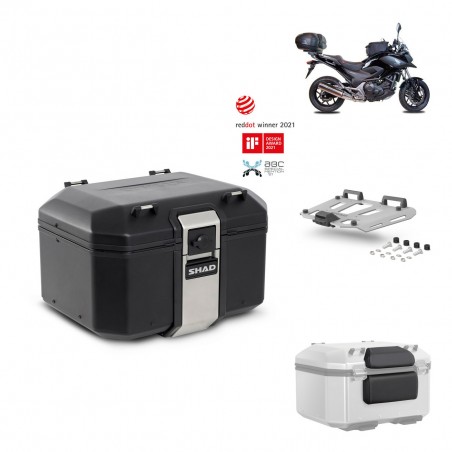 SHAD Baul trasero + parrilla soporte montaje accesorios TR48 TERRA BLACK EDITION KIT-451236