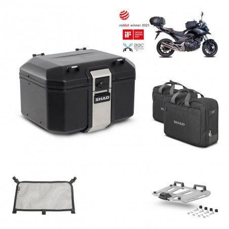 SHAD Baul trasero + parrilla soporte montaje accesorios TR48 TERRA BLACK EDITION KIT-451241