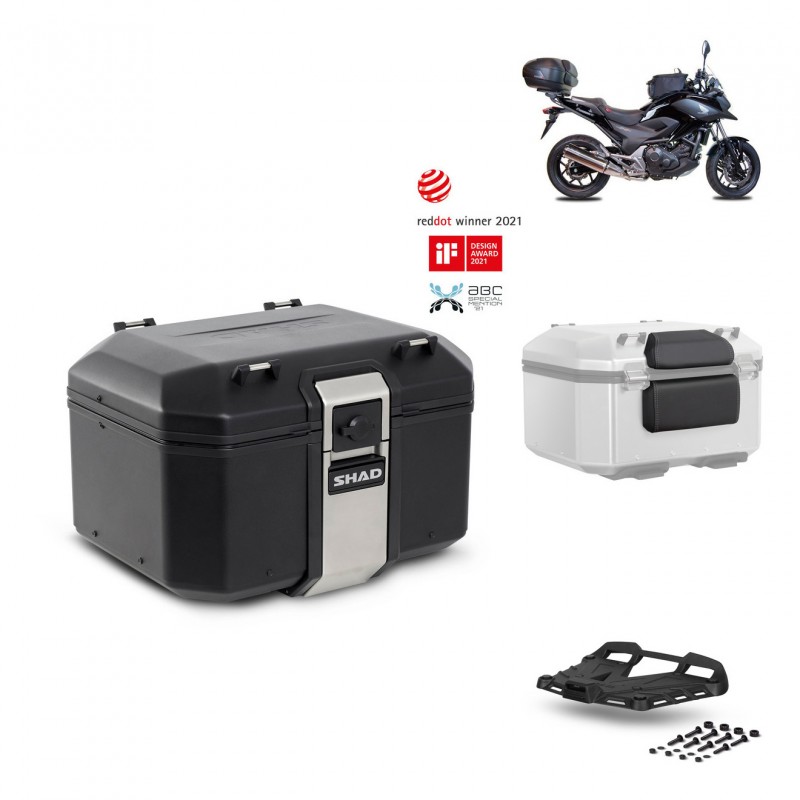 SHAD Baul trasero + parrilla soporte montaje accesorios TR48 TERRA BLACK EDITION KIT-449749