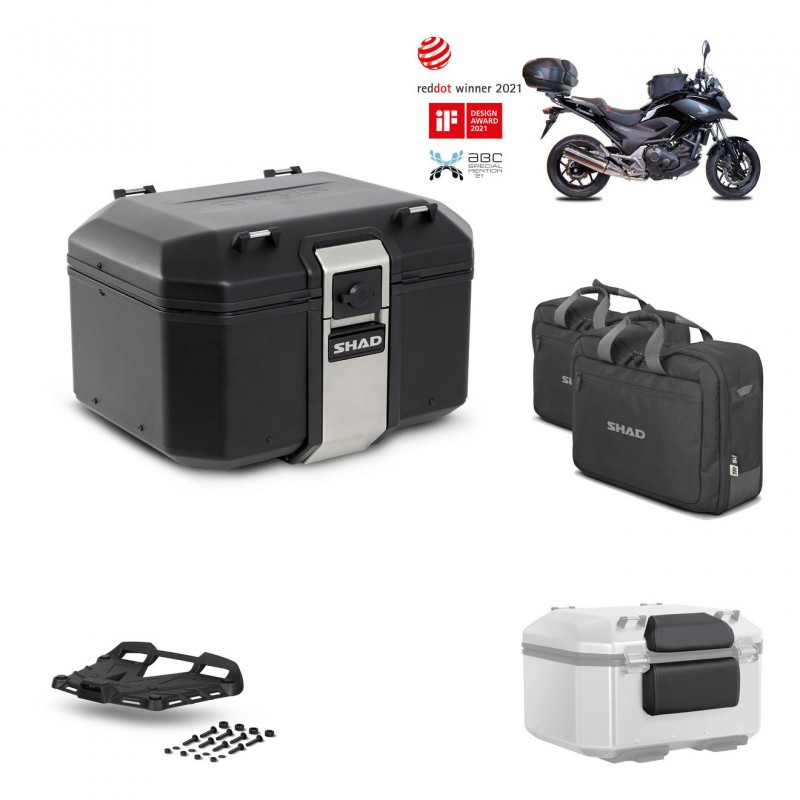 SHAD Rear trunk + grill mounting bracket accessories TR48 TERRA BLACK EDITION KIT-449753