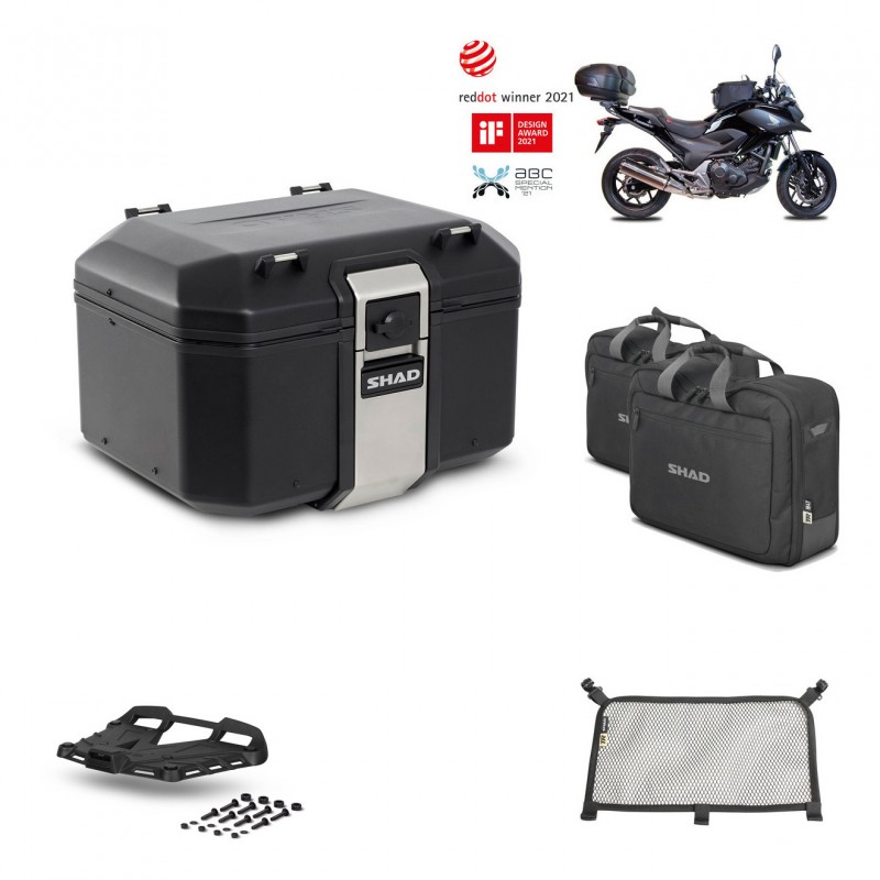 SHAD Rear trunk + grill mounting bracket accessories TR48 TERRA BLACK EDITION KIT-449754