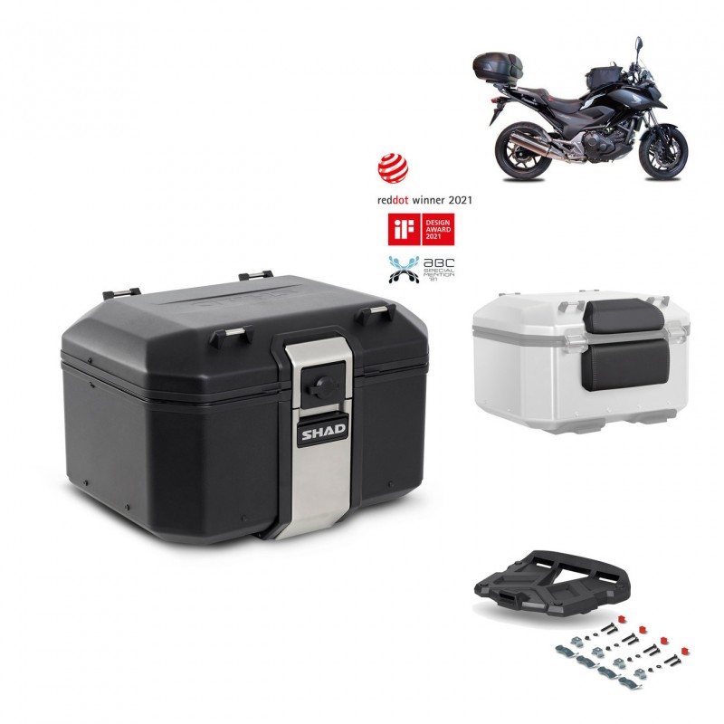 SHAD Rear trunk + grill mounting bracket accessories TR48 TERRA BLACK EDITION KIT-449756
