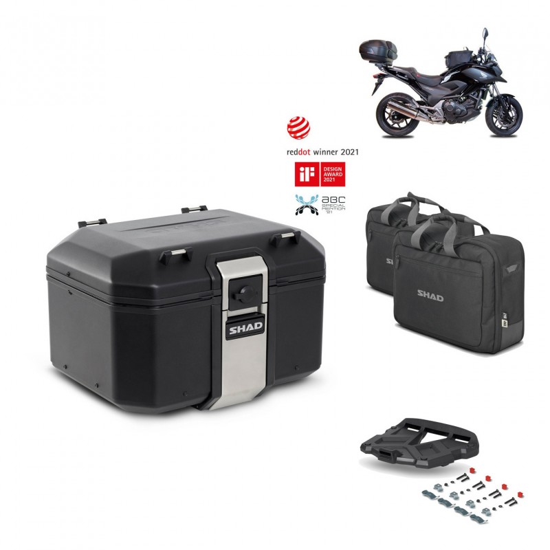 SHAD Rear trunk + grill mounting bracket accessories TR48 TERRA BLACK EDITION KIT-449759