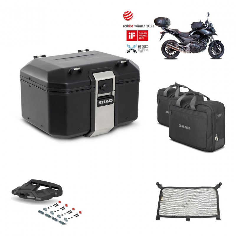 SHAD Rear trunk + grill mounting bracket accessories TR48 TERRA BLACK EDITION KIT-449761