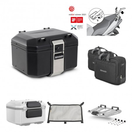 SHAD Rear trunk + grill mounting bracket accessories TR48 TERRA BLACK EDITION KIT-449770