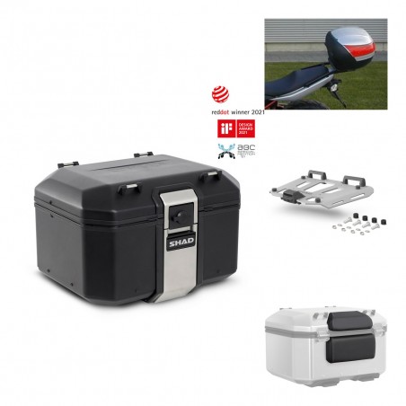 SHAD Baul trasero + parrilla soporte montaje accesorios TR48 TERRA BLACK EDITION KIT-449856