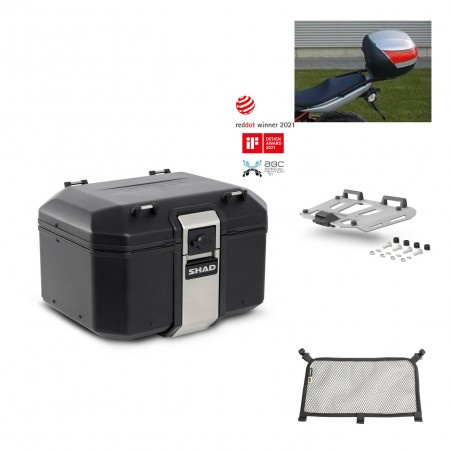 SHAD Baul trasero + parrilla soporte montaje accesorios TR48 TERRA BLACK EDITION KIT-449857